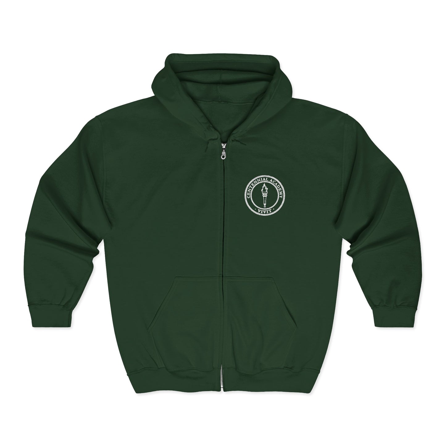 VIVIT Full Zip Hoodie (White Logo)