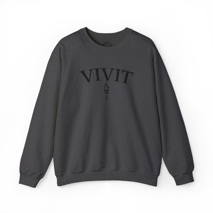 Vintage Style Unisex VIVIT Crewneck (Black Logo)