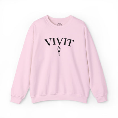Vintage Style Unisex VIVIT Crewneck (Black Logo)