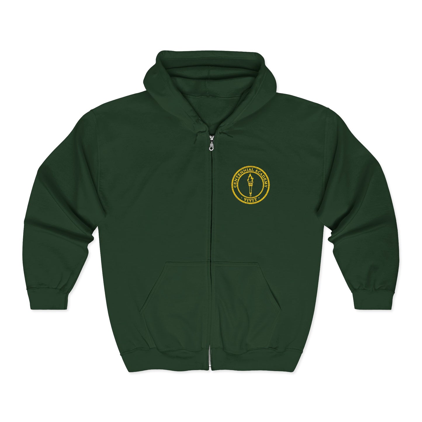Unisex VIVIT Full Zip Hoodie (Gold Logo)