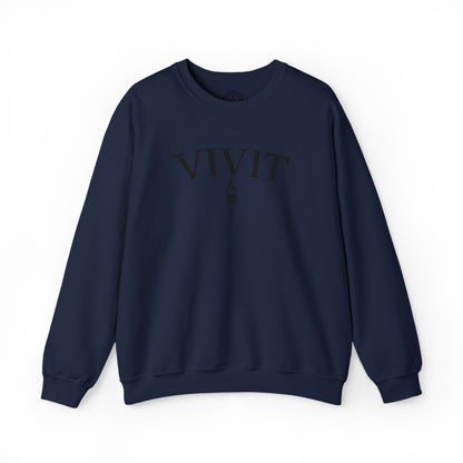 Vintage Style Unisex VIVIT Crewneck (Black Logo)