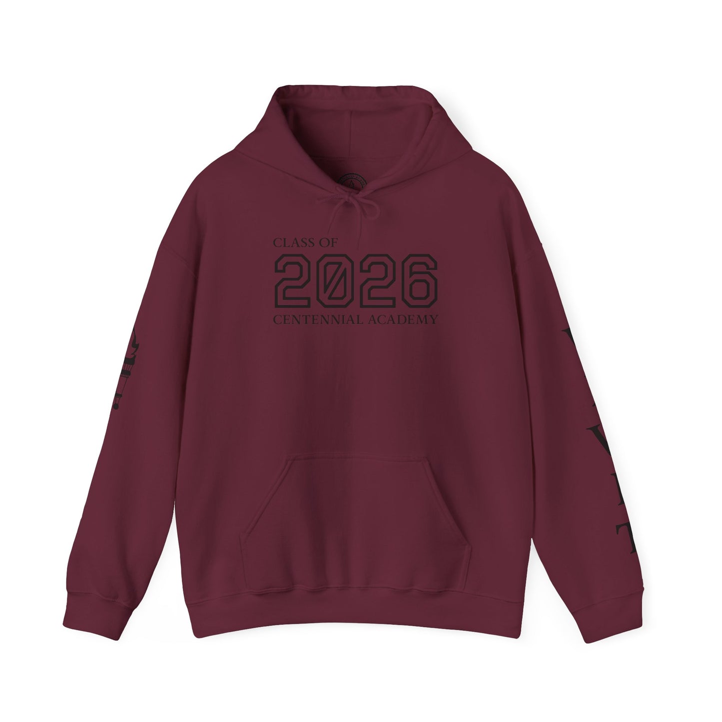 Centennial Academy Graduation Hoodie (Black Logo)