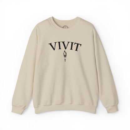 Vintage Style Unisex VIVIT Crewneck (Black Logo)