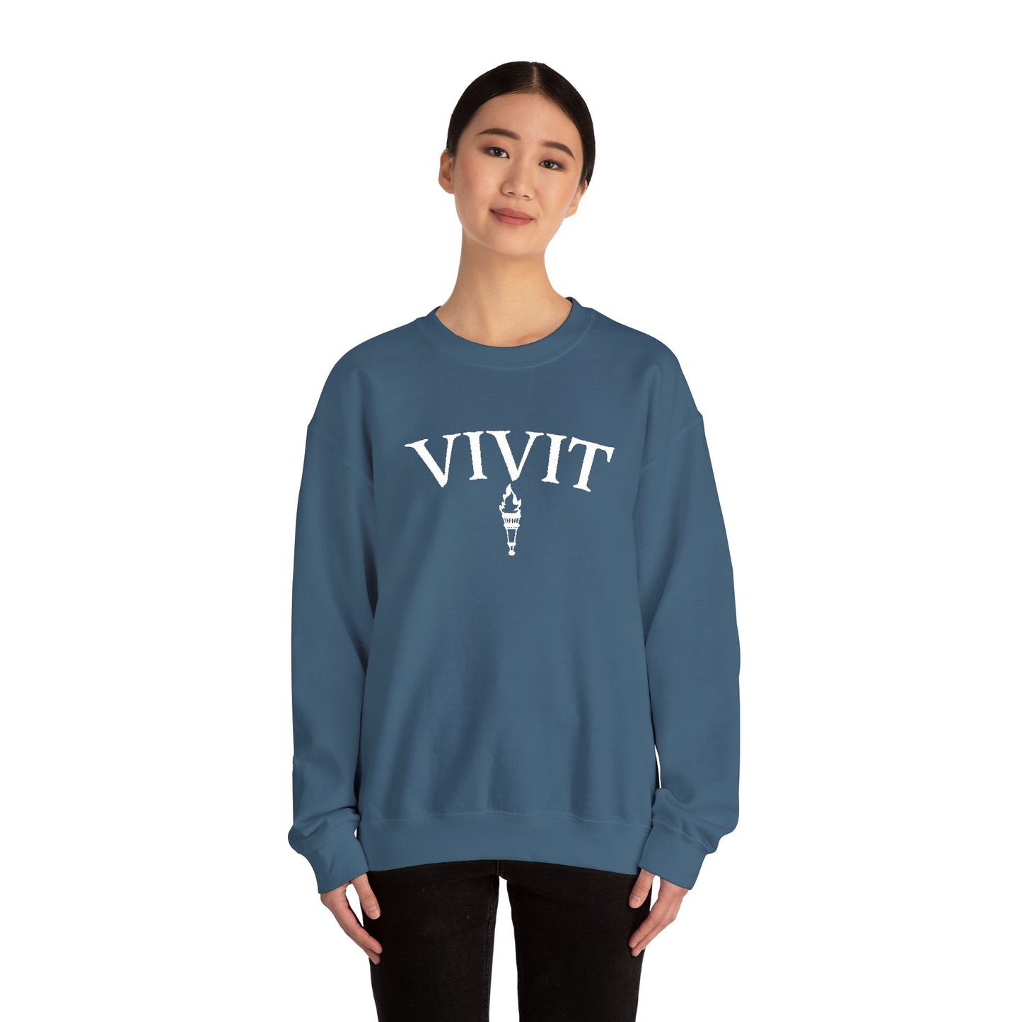 Vintage Style Unisex VIVIT Crewneck (White Logo)