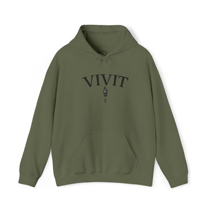 Vintage Style Unisex VIVIT Hoodie (Black Logo)