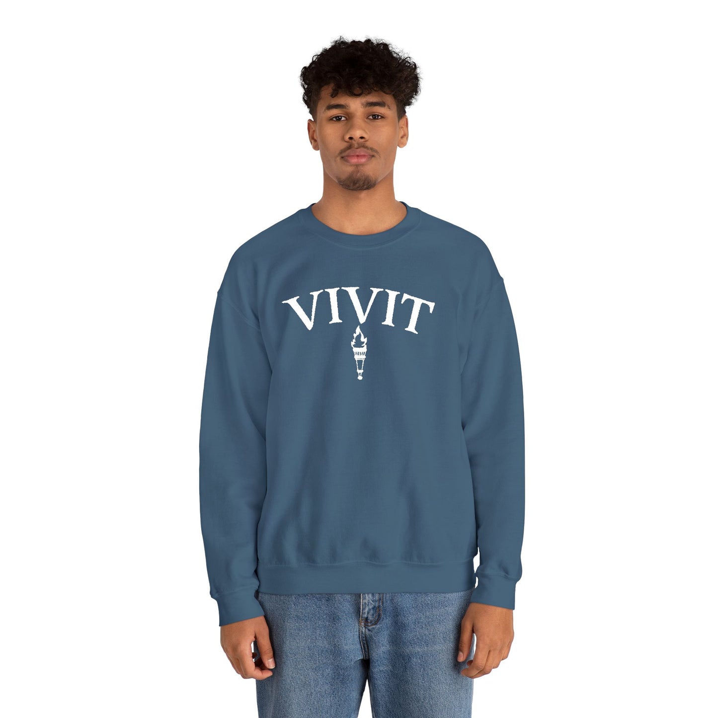 Vintage Style Unisex VIVIT Crewneck (White Logo)