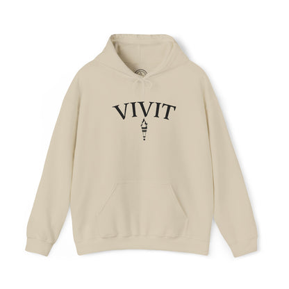 Vintage Style Unisex VIVIT Hoodie (Black Logo)