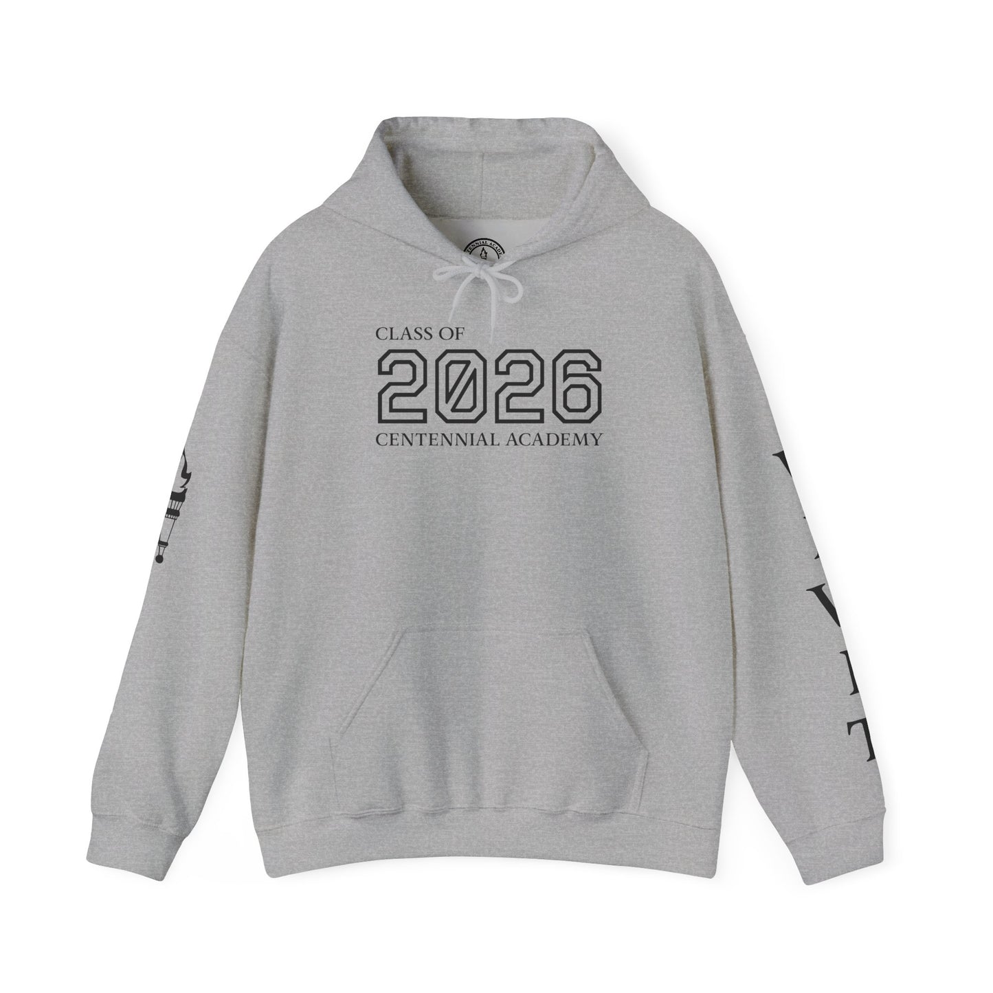 Centennial Academy Graduation Hoodie (Black Logo)