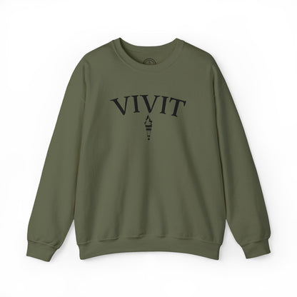Vintage Style Unisex VIVIT Crewneck (Black Logo)