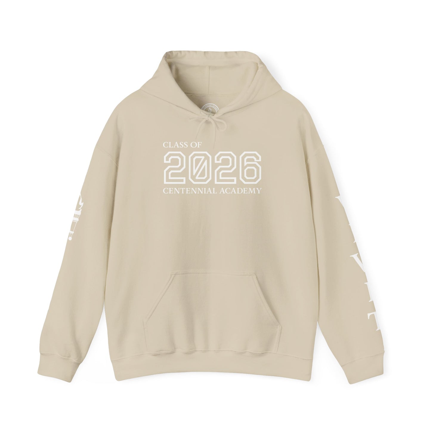 Centennial Academy Graduation Hoodie (White Logo)