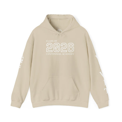 Centennial Academy Graduation Hoodie (White Logo)