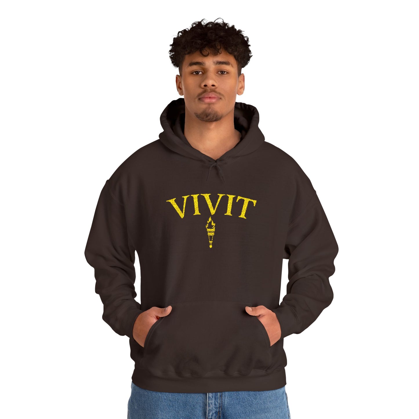 Vintage Style Unisex VIVIT Hoodie (Gold Logo)