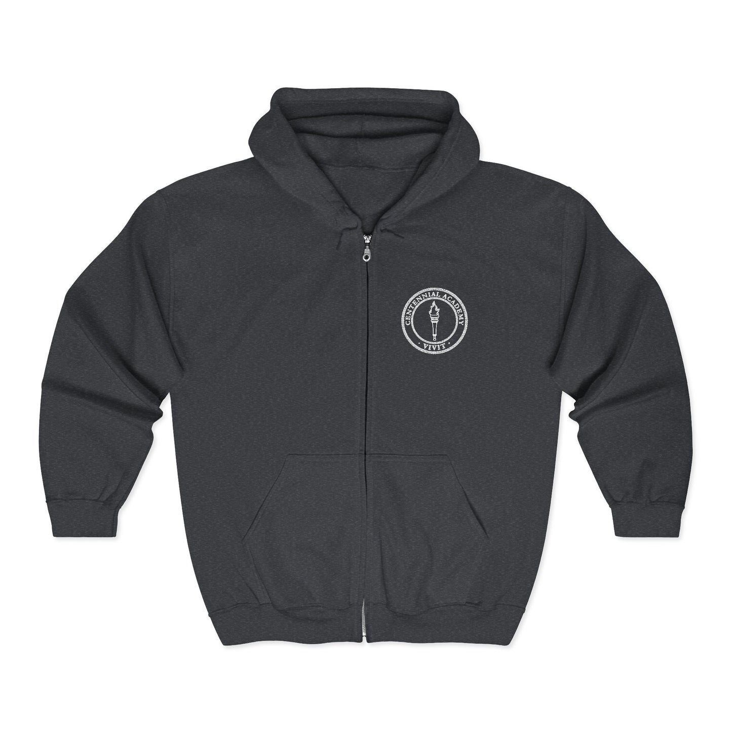 VIVIT Full Zip Hoodie (White Logo)