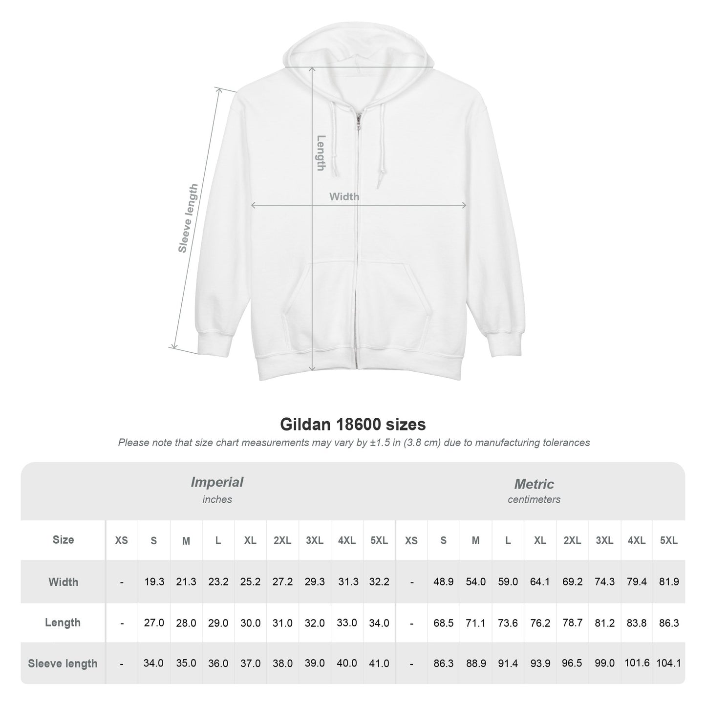 VIVIT Full Zip Hoodie (White Logo)
