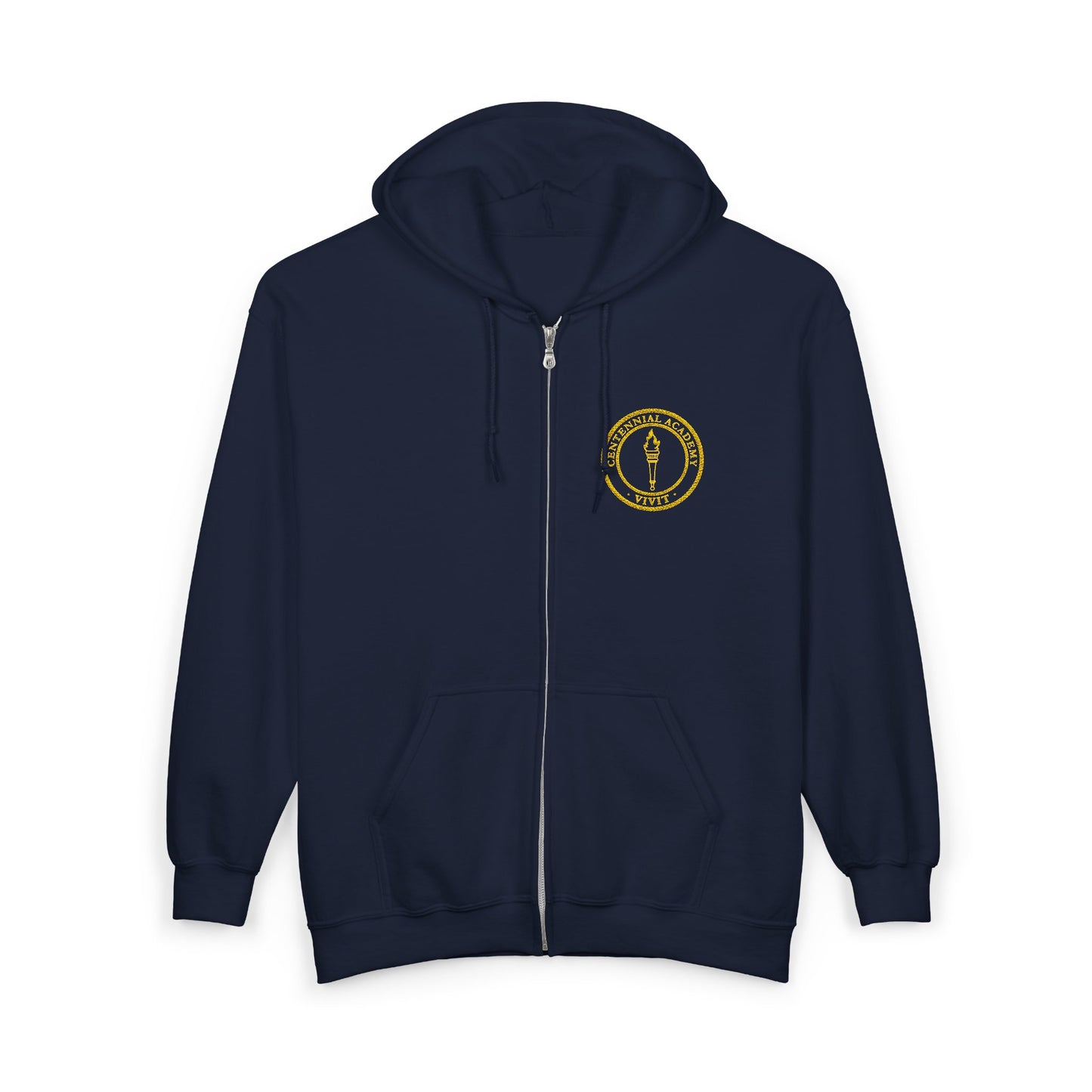 Unisex VIVIT Full Zip Hoodie (Gold Logo)