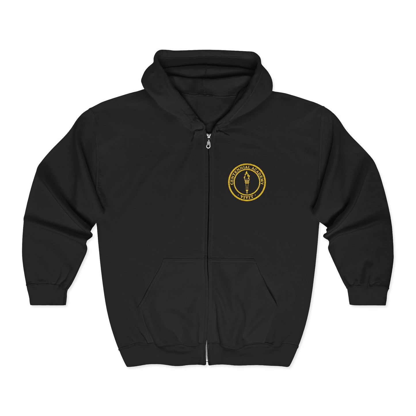 Unisex VIVIT Full Zip Hoodie (Gold Logo)