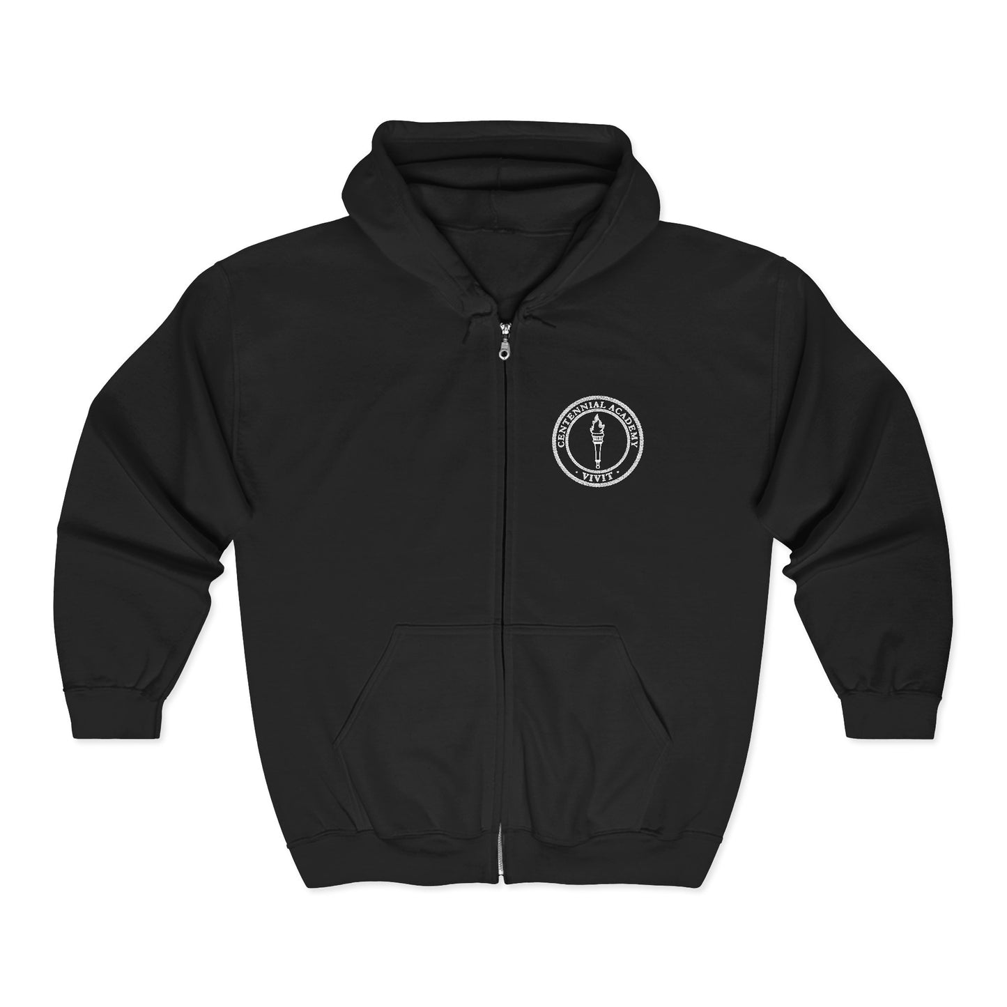 VIVIT Full Zip Hoodie (White Logo)
