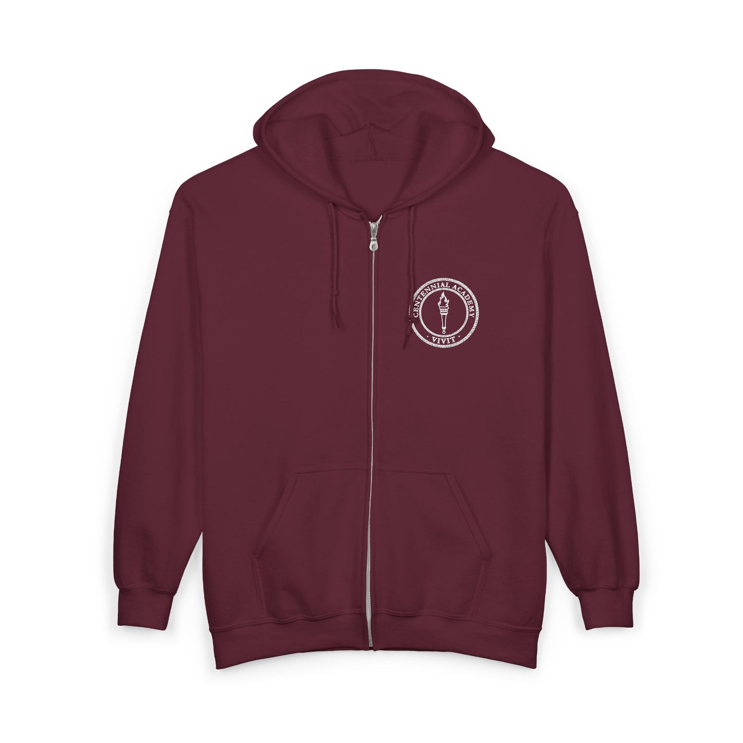 VIVIT Full Zip Hoodie (White Logo)