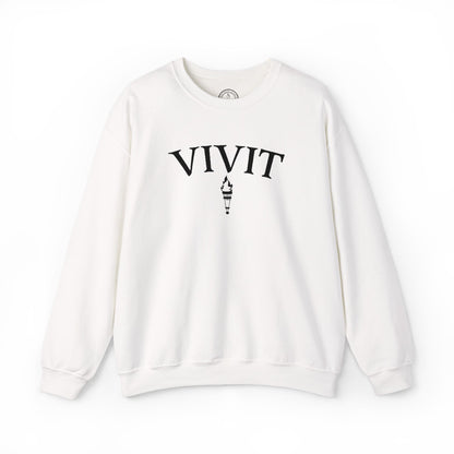 Vintage Style Unisex VIVIT Crewneck (Black Logo)