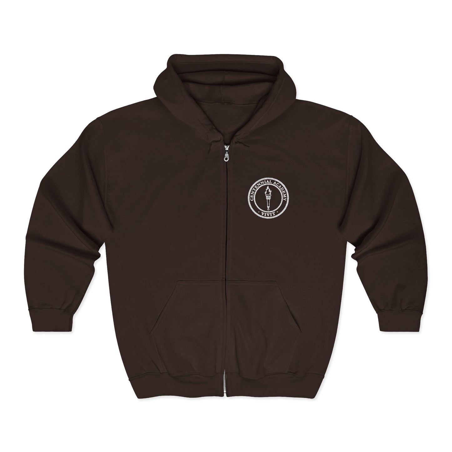 VIVIT Full Zip Hoodie (White Logo)